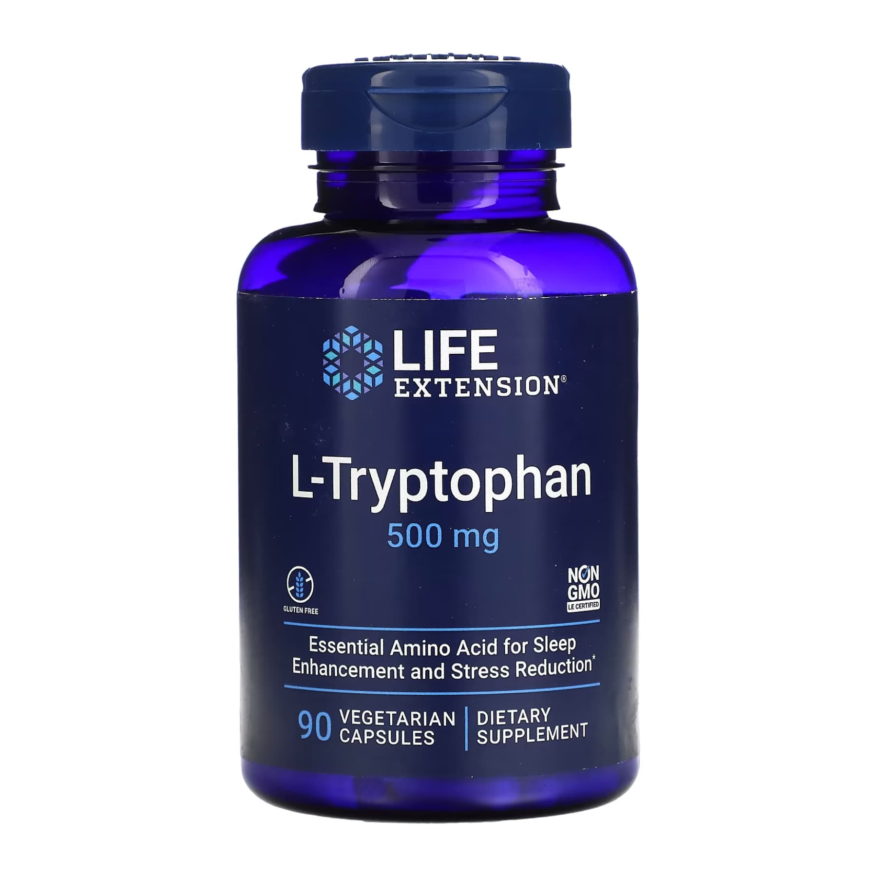 L-триптофан, 500 мг, 90 вег. капсул
