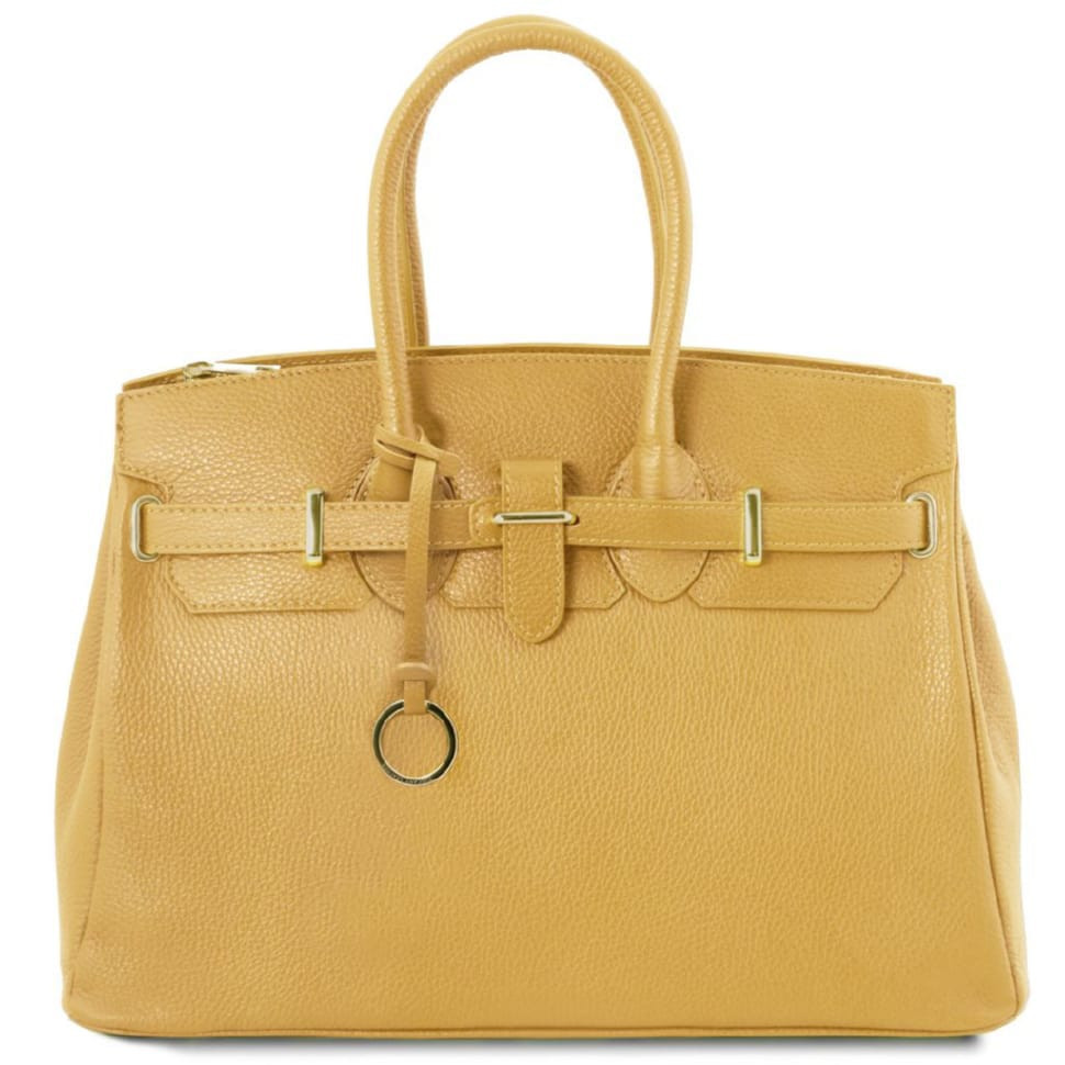 TL Bag Кожаная сумка женская Tuscany TL141529 (Pastel yellow) — фото 1