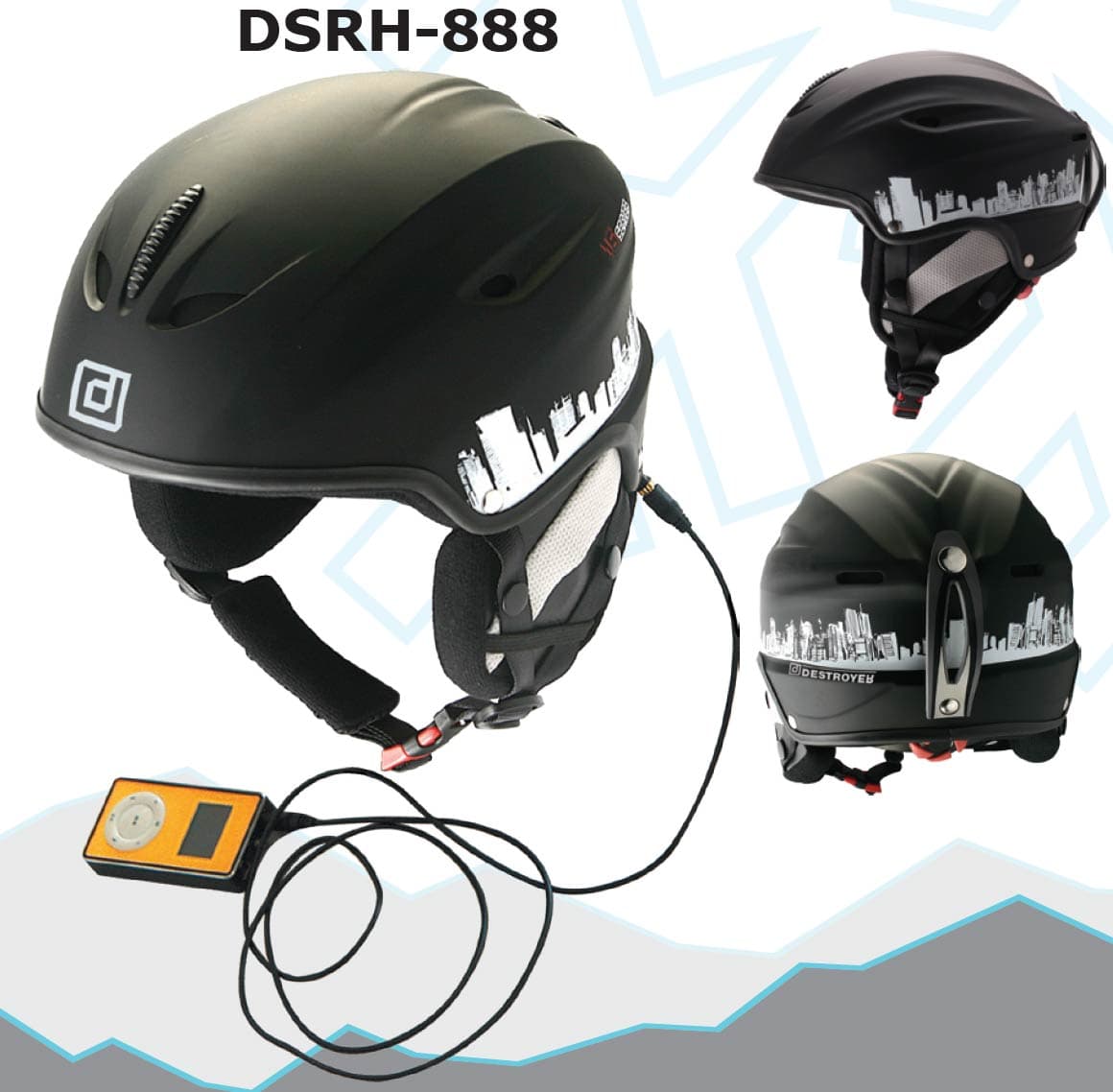 Шолом Destroyer DSRH-888HiFi ХS(51-52)