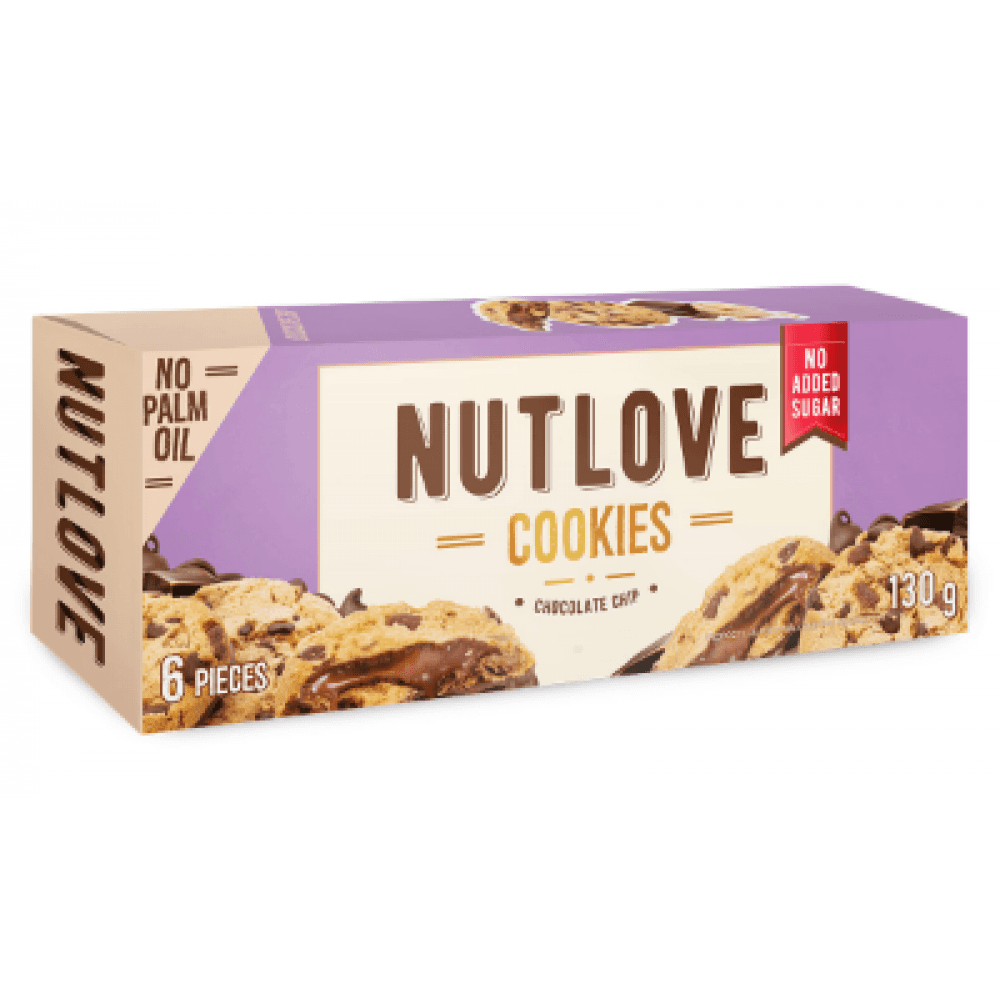 Nutlove Cookies, 130 г, Шоколадні чіпси