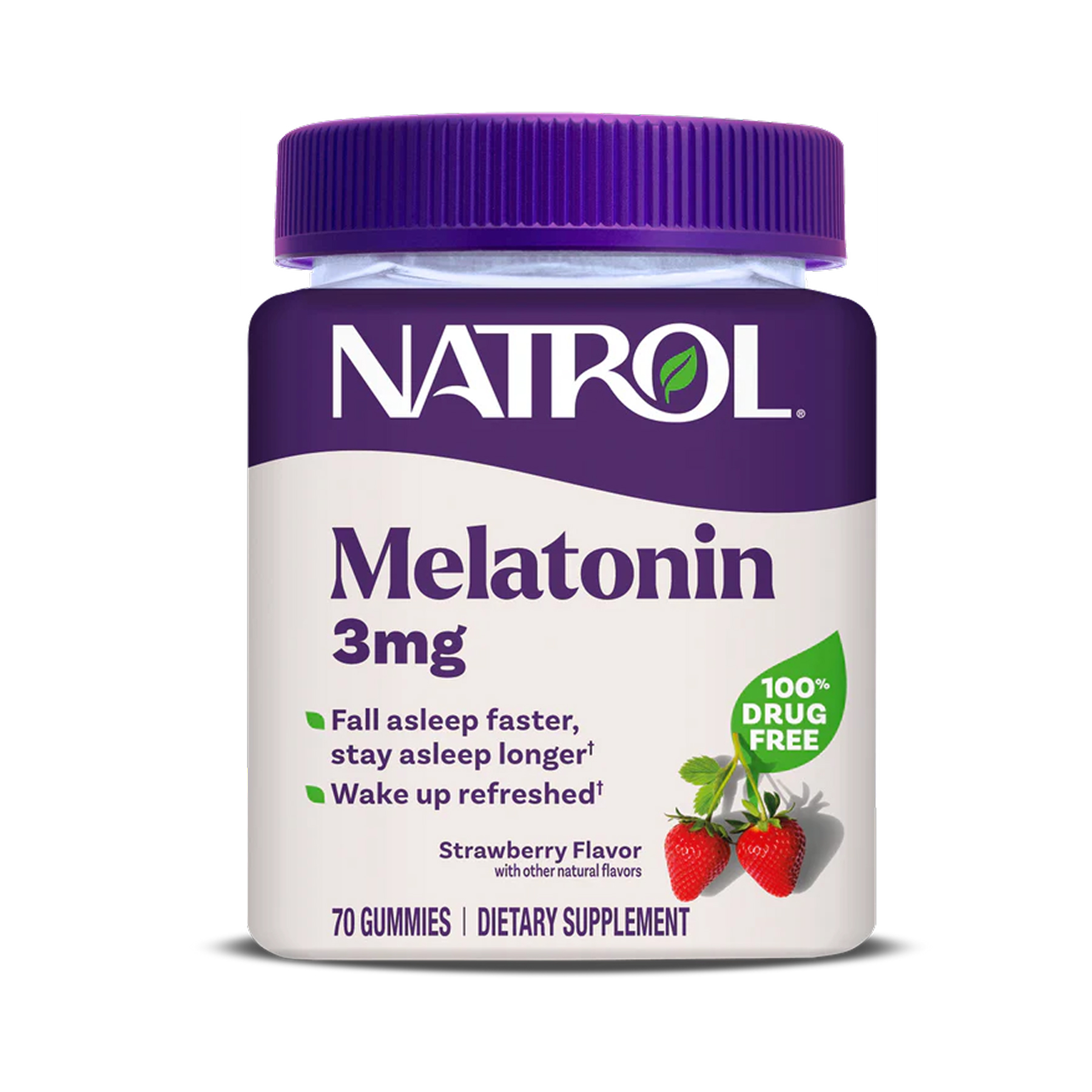 Melatonin 3mg - 70 gummies (Пошкоджена банка) — фото 1