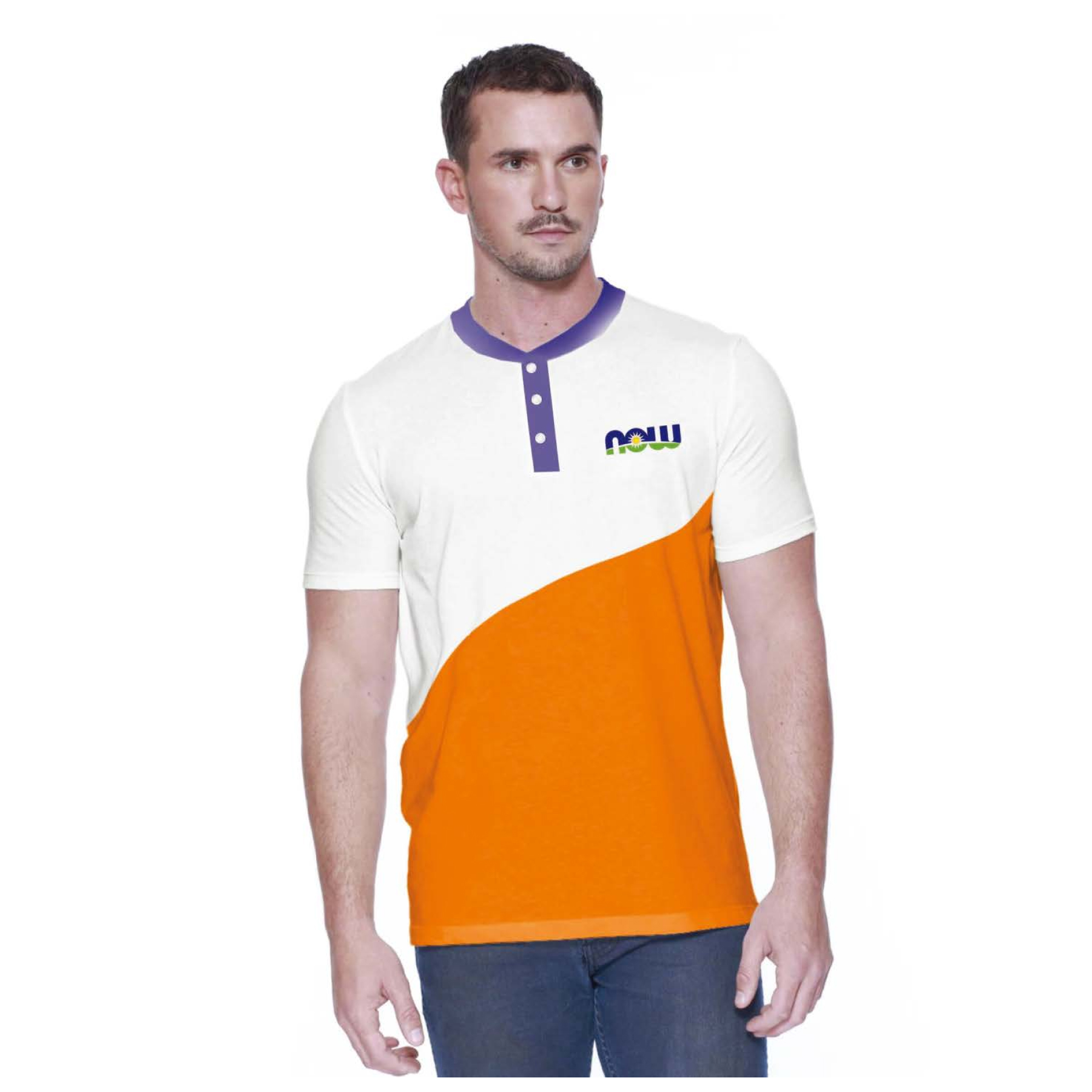 Now Henley Shirt Mens Medium — фото 1