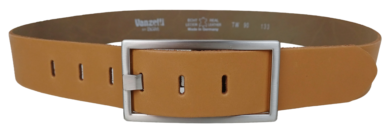 Широкий жіночий шкіряний ремінь під джинси Vanzetti RMT103 бежевий