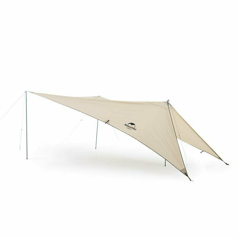 Тент для кемпінгу Naturehike Car Rear Canopy NH21TM001, 590*340 см, золотий (з трьома стійками) — фото 1