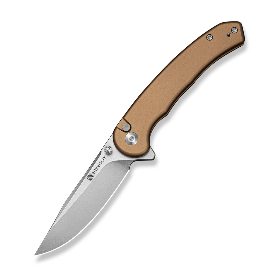 Ніж складаний туристичний Sencut Ingot (8.2 см) D2 / Aluminum коричневий — фото 1