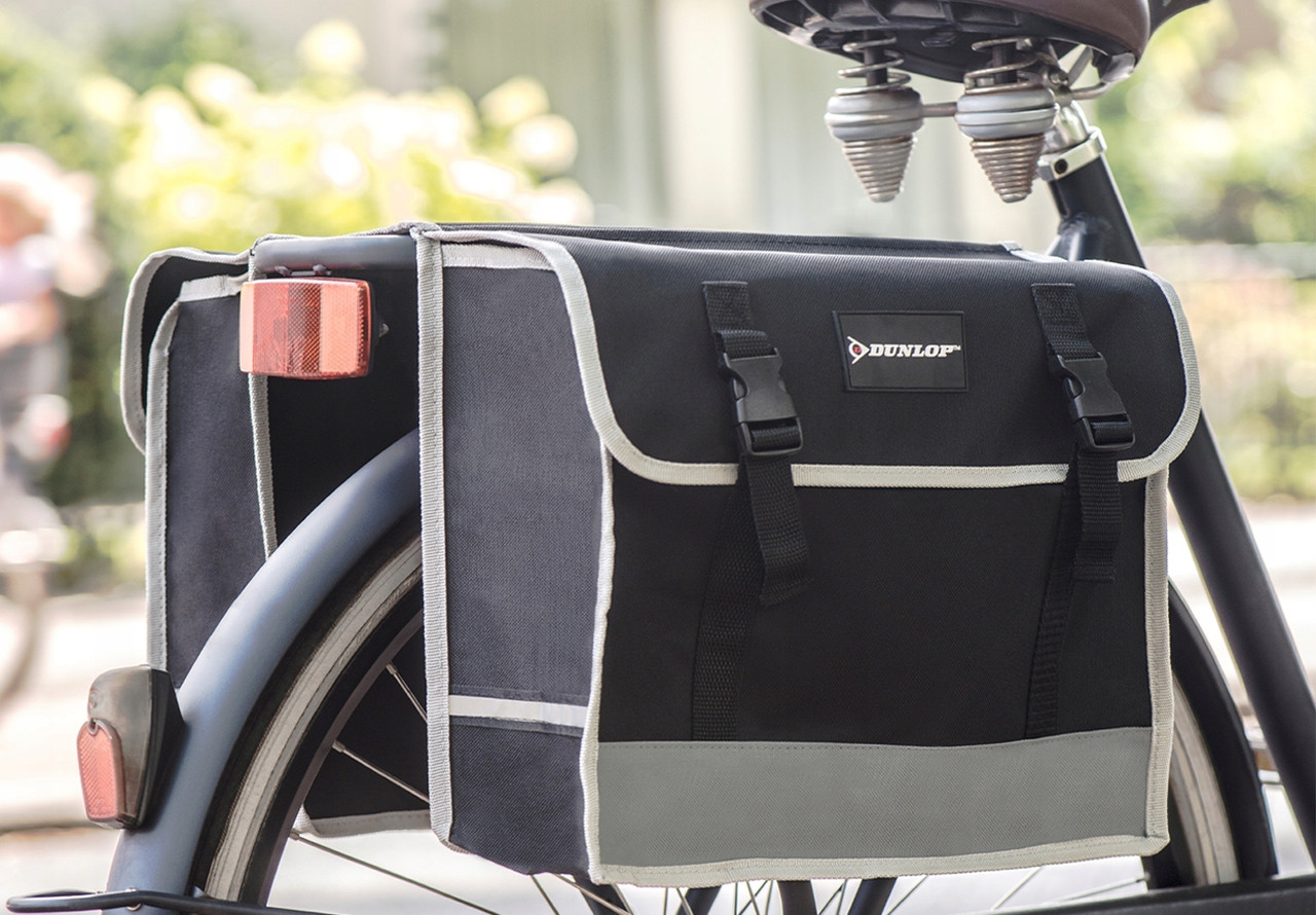 Велосипедна сумка на багажник, велосумка 26L Dunlop чорна — фото 1