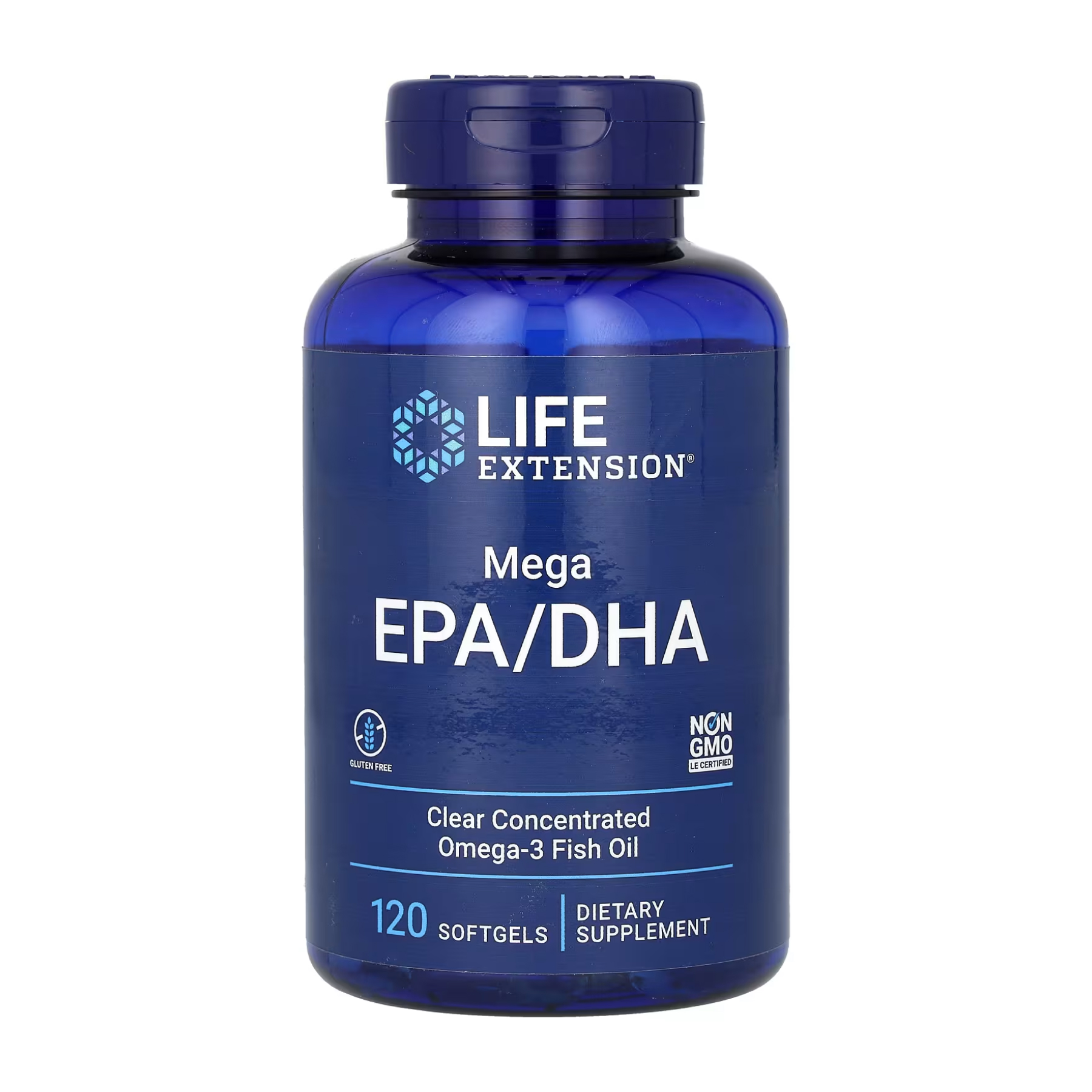 Mega EPA/DHA Omega-3 Fish Oil - 120 softgels (Пошкоджена банка)