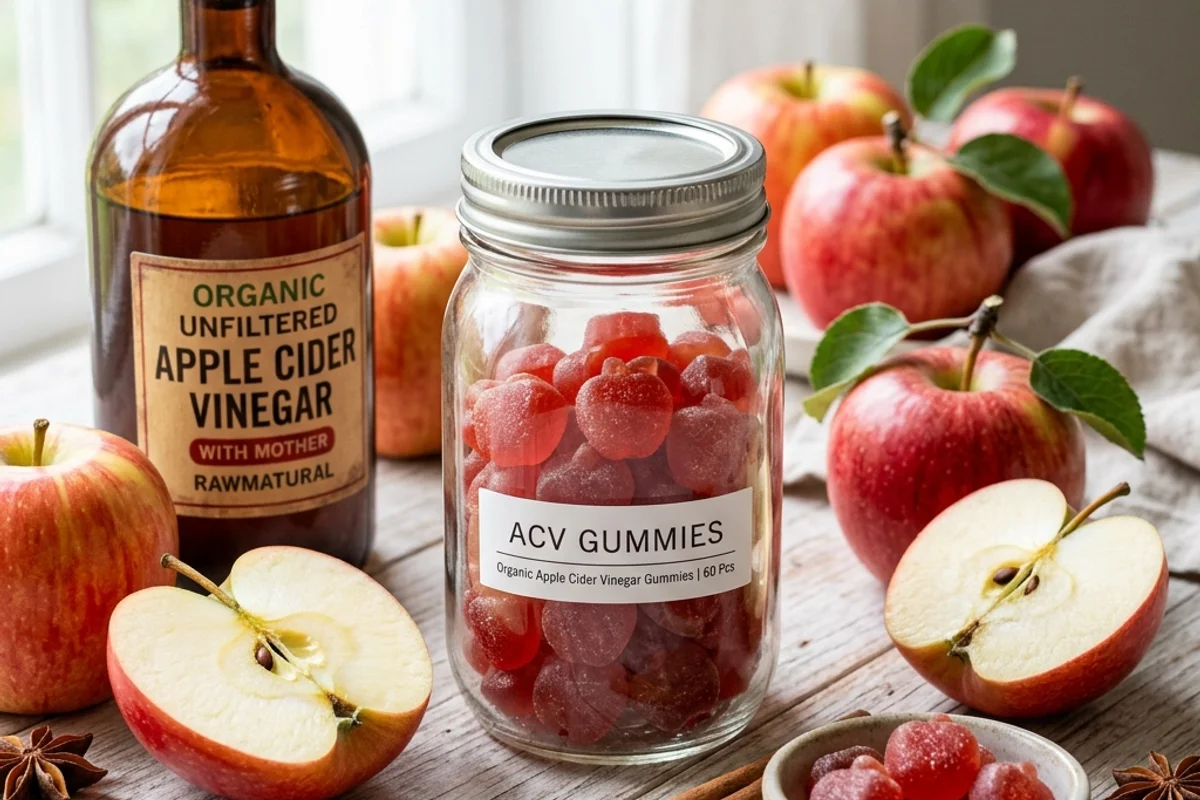 Apple cider vinegar gummies (жувальні пастилки з яблучним оцтом): чи допомагають схуднути та як вибрати