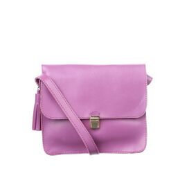 Придбати Жіноча шкіряна сумка фіолетова Емма, image , характеристики, відгуки