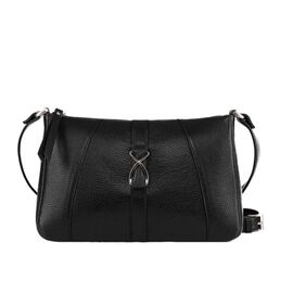 Купить - Женская кожаная сумка под планшет черная АНИТА (11-00), фото , характеристики, отзывы