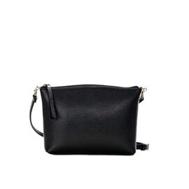 Придбати - Жіноча компактна шкіряна сумка чорна КСЕНІЯ (11-00), image , характеристики, відгуки