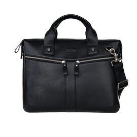 Придбати - Стильна чоловіча сумка для ноутбука чорна B26 (01-00), image , характеристики, відгуки