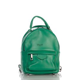 Женский рюкзак  8002_green кожаный зеленый, фото 