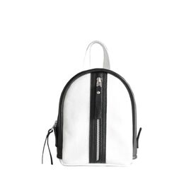 Купить - Модный кожаный рюкзак Baby Sport Zipper белый, фото , характеристики, отзывы