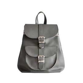 Придбати Стильний шкіряний рюкзак Classic Dark сірий, image , характеристики, відгуки