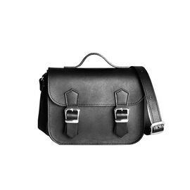 Придбати Модний шкіряний портфель Satchel Mini чорний (гладкий), image , характеристики, відгуки