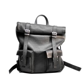 Придбати Надмодний шкіряний рюкзак Mount чорний, image , характеристики, відгуки