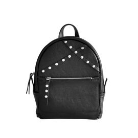 Придбати Шкіряний жіночий рюкзак Sakura чорний, image , характеристики, відгуки