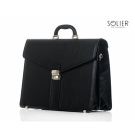 Купить - Мужской современный деловой портфель черный S20, фото , характеристики, отзывы