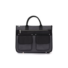 Купить - Современный мужской портфель серо черный, фото , характеристики, отзывы