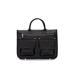 Современный мужской портфель черный, фото 