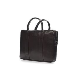 Придбати Шкіряна сумка для ноутбука EDYNBURG на ремені коричнева, image , характеристики, відгуки