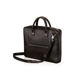 Купить - Кожаная сумка для ноутбука коричневая 15.6 BELFAST, фото , характеристики, отзывы