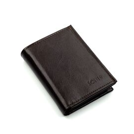 Придбати - Елегантний шкіряний гаманець коричневий SW01B, image , характеристики, відгуки