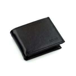 Купить - Элегантный кожаный бумажник черный SW03B, фото , характеристики, отзывы