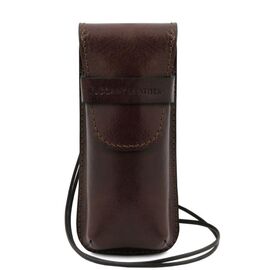 Придбати Эксклюзивный кожаный футляр для Очков Tuscany TL141282 (Темно-коричневый), image , характеристики, відгуки