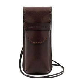 Придбати - Эксклюзивный кожаный футляр для Очков Tuscany TL141282 (Темно-коричневый), image , характеристики, відгуки
