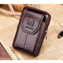 Купить - Напоясная сумка Bull T1399 для смартфона из натуральной кожи, фото , характеристики, отзывы
