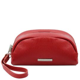 Купить Косметичка, небольшой кожаный несессер женский Tuscany TL142314 (Lipstick Red), фото , характеристики, отзывы