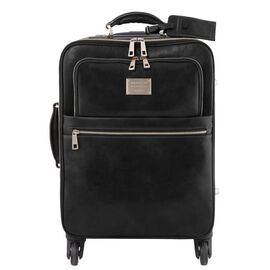 Придбати Дорожный кожаный чемодан на 4х колесах TL Voyager TL141911 Tuscany (Черный), image , характеристики, відгуки