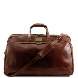 Купить Кожаная дорожная сумка на колесах - Малый размер Tuscany Leather Bora Bora TL3065 (Коричневый), фото , характеристики, отзывы