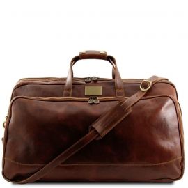 Придбати Кожаная дорожная сумка на колесах - Большой размер Tuscany Leather Bora Bora TL3067 (Коричневый), image , характеристики, відгуки