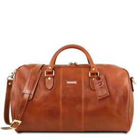 Купить Lisbona Дорожная кожаная сумка-даффл - Большой размер Tuscany TL141657 (Мед), фото , характеристики, отзывы