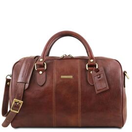 Купить Lisbona Дорожная кожаная сумка-даффл - Маленький размер Tuscany TL141658 (Коричневый), фото , характеристики, отзывы