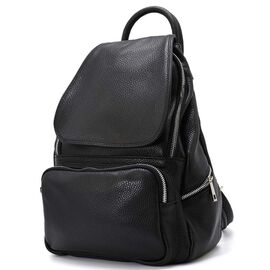 Придбати Кожаный женский рюкзак Virginia Conti Italy - 03150_fblack, image , характеристики, відгуки