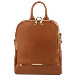 Купить Женский рюкзак кожаный мягкий (Италия) Tuscany TL141376 (Коньяк), фото , характеристики, отзывы