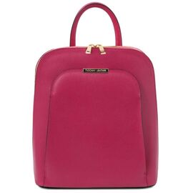 Придбати Женский рюкзак кожаный из сафьяновой кожи Tuscany TL141631  (Фуксия), image , характеристики, відгуки