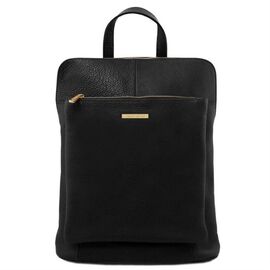 Придбати Рюкзак-сумка женская кожаная (Италия) Tuscany TL141682 (Черный), image , характеристики, відгуки