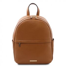 Придбати Женский кожаный рюкзак мягкий TL Bag Soft TL142178 (Коньяк), image , характеристики, відгуки