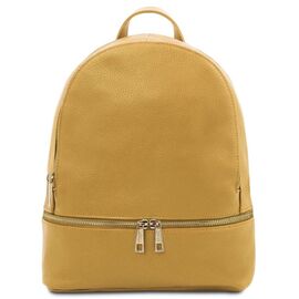 Придбати Женский кожаный мягкий рюкзак Tuscany TL142280 (Pastel yellow), image , характеристики, відгуки
