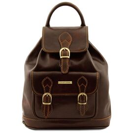 Придбати Кожаный рюкзак Tuscany Leather Singapore TL9039 (Темно-коричневый), image , характеристики, відгуки