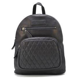 Придбати Женский кожаный рюкзак HILL BURRY HB15148A стеганый черный, image , характеристики, відгуки