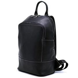 Придбати Жіночий чорний шкіряний рюкзак TARWA RA-2008-3md середнього розміру, image , характеристики, відгуки