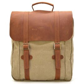 Придбати Сумка рюкзак для ноутбука из канвас TARWA RBs-3420-3md рыжий, image , характеристики, відгуки