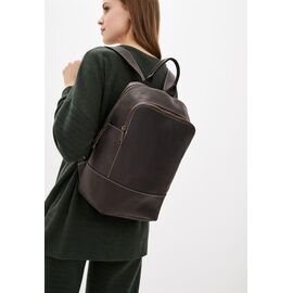 Придбати Жіночий коричневий шкіряний рюкзак TARWA RC-2008-3md середнього розміру, image , характеристики, відгуки