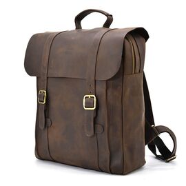 Придбати Сумка рюкзак для ноутбука из лошадиной кожи TARWA RC-3420-3md коричневая, image , характеристики, відгуки